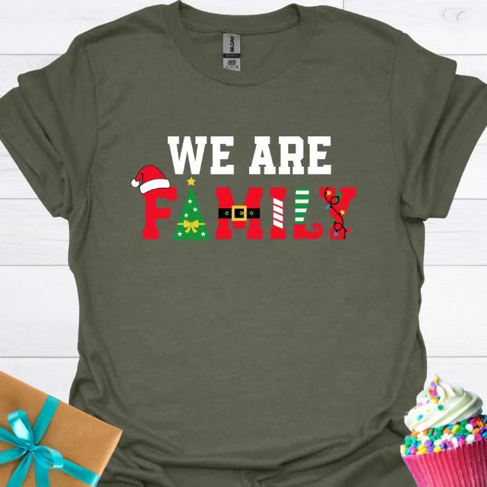 We Are Family Christmas T-shirt