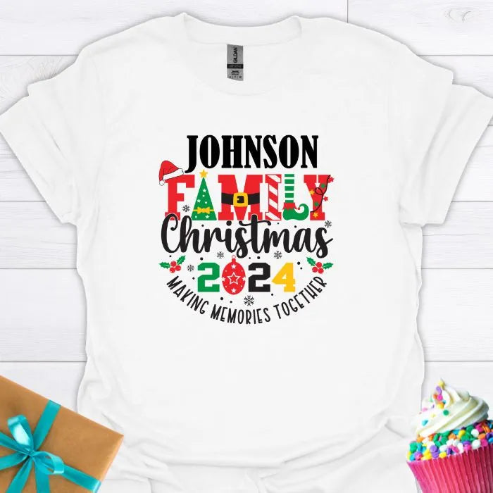 Personalized Family Christmas T-shirt