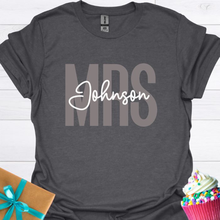 Mrs. Personalized T-shirt