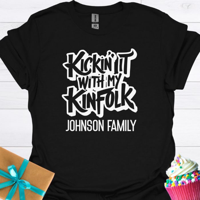 Kickin' It with My Kinfolk Personalized T-shirt
