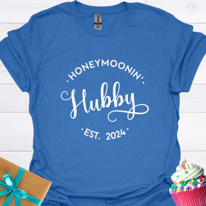 Honeymoonin' Hubby Est. 2024 T-shirt