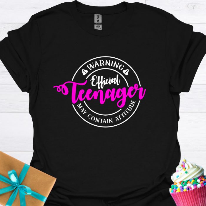Warning Official Teenager T-shirt