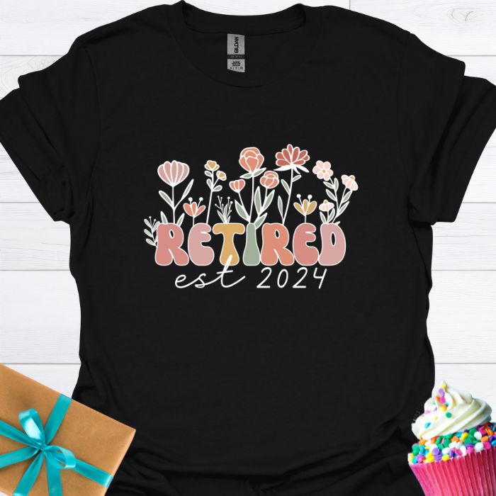 Retired Est 2024 T-shirt