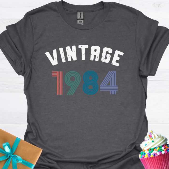 Vintage Birthday Custom Year T-shirt