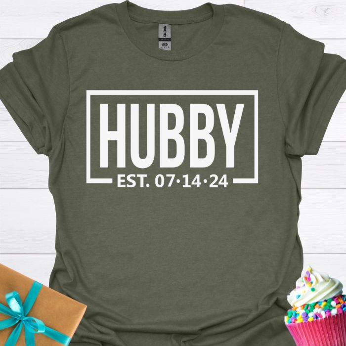 Hubby Personalized Date T-shirt
