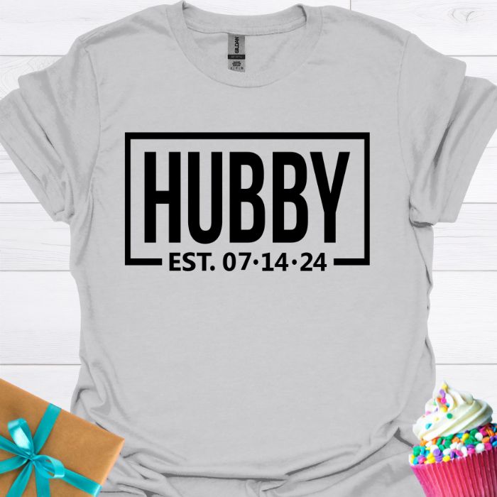 Hubby Personalized Date T-shirt