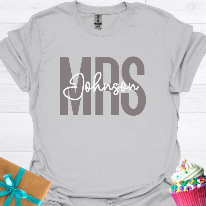 Mrs. Personalized T-shirt