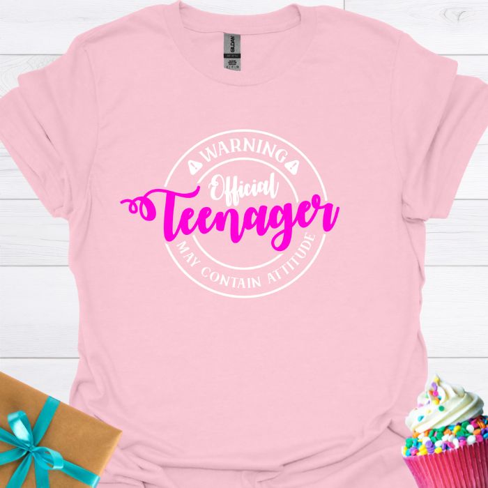 Warning Official Teenager T-shirt