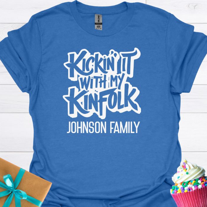 Kickin' It with My Kinfolk Personalized T-shirt