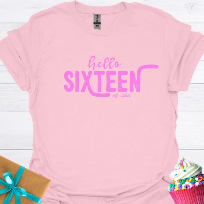 Hello Sixteen Est 2008 T-shirt