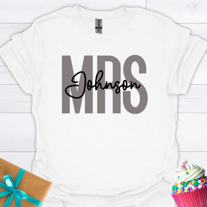 Mrs. Personalized T-shirt