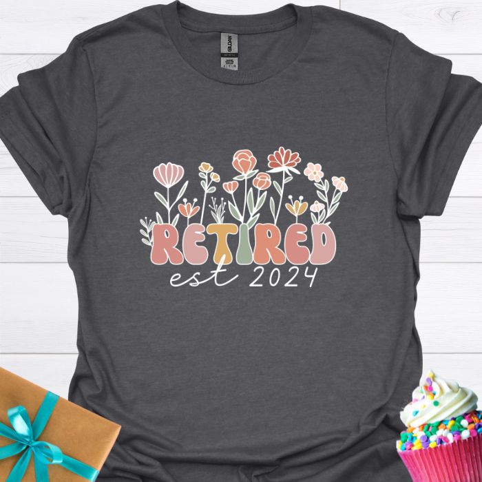 Retired Est 2024 T-shirt