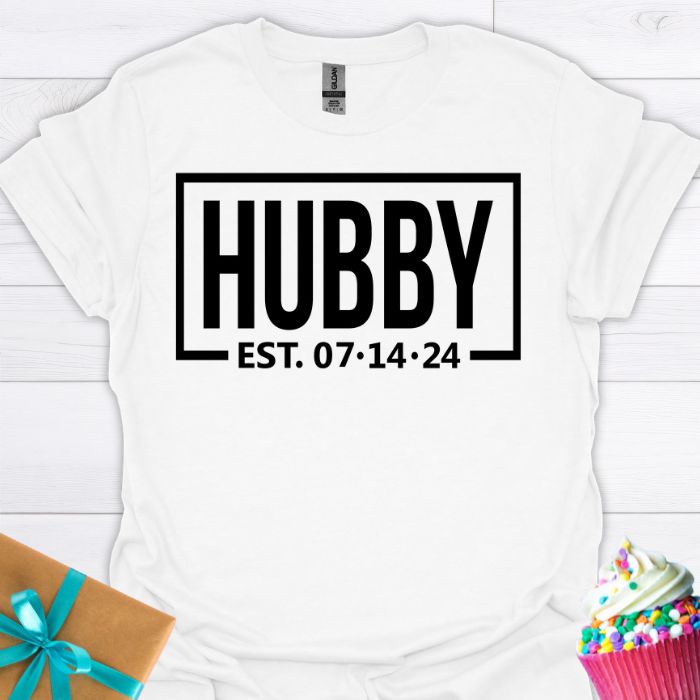 Hubby Personalized Date T-shirt
