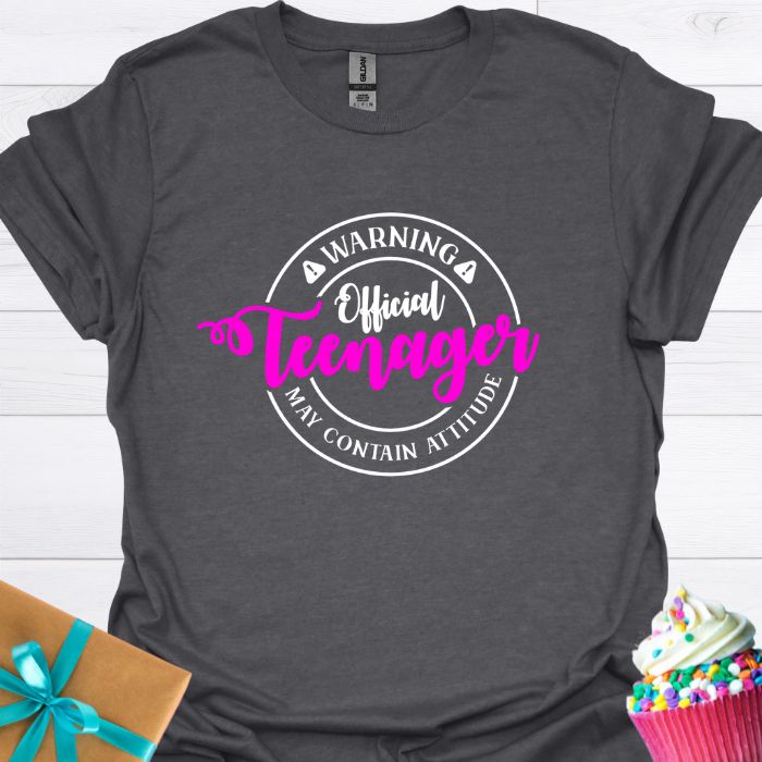 Warning Official Teenager T-shirt