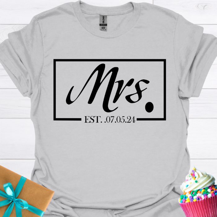 Mrs. Personalized T-shirt