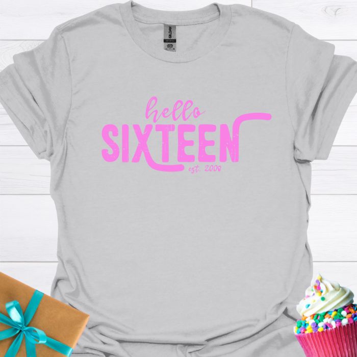 Hello Sixteen Est 2008 T-shirt