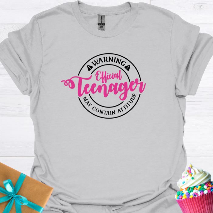 Warning Official Teenager T-shirt