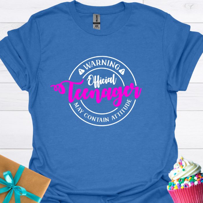 Warning Official Teenager T-shirt