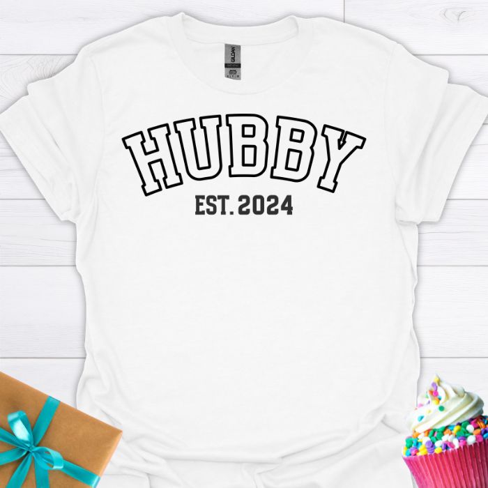 Hubby Est. 2024 T-shirt