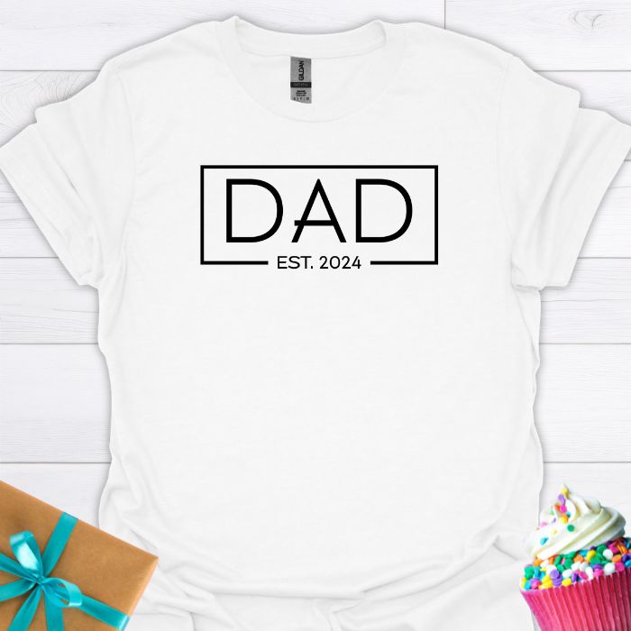Dad Est 2024 T-shirt