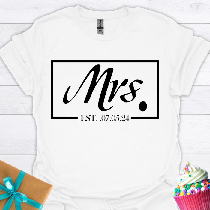 Mrs. Personalized T-shirt