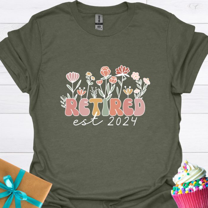 Retired Est 2024 T-shirt