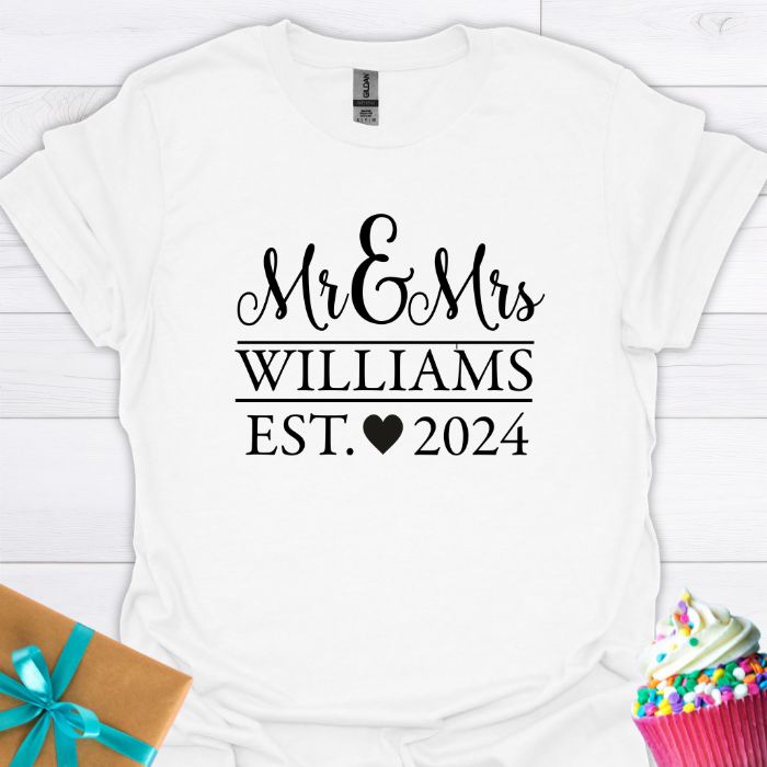 Mr & Mrs. Personalized T-shirt