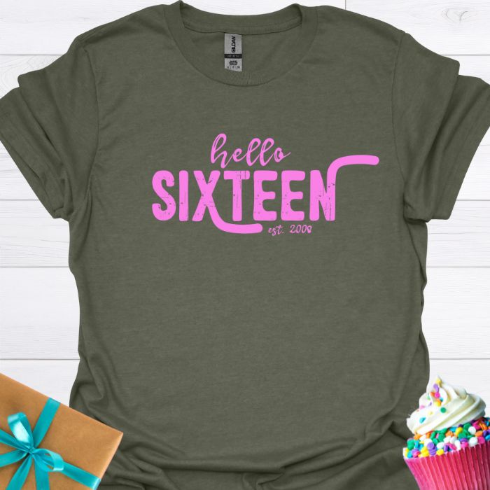 Hello Sixteen Est 2008 T-shirt