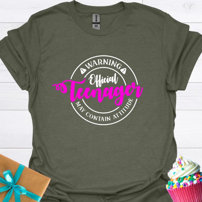 Warning Official Teenager T-shirt