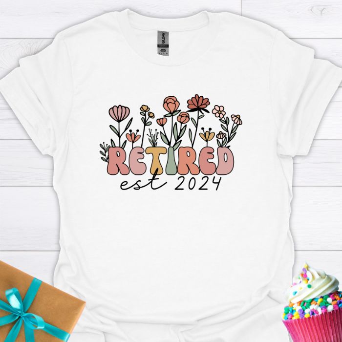 Retired Est 2024 T-shirt