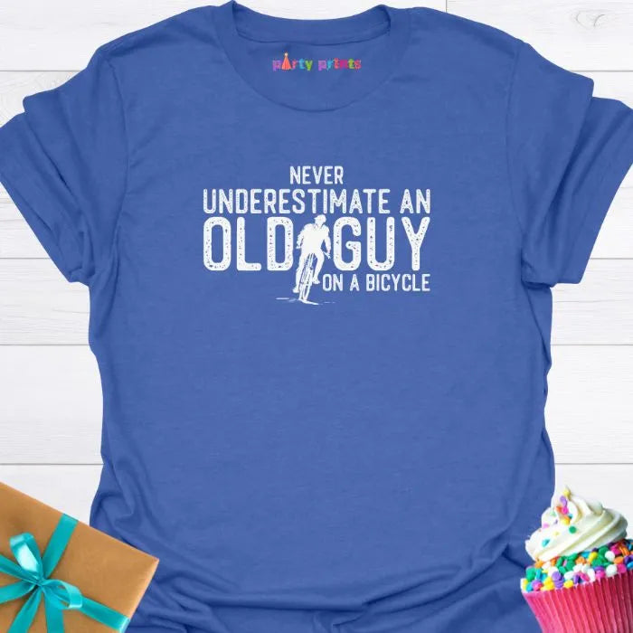 Never Underestimate an Old Guy on a Bicycle T-Shirt