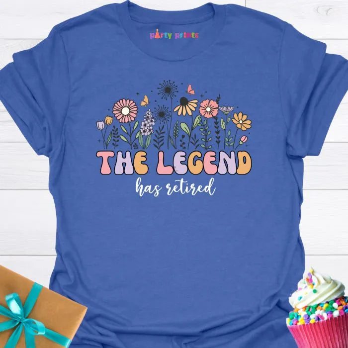 The Legend Has Retired Wildflowers T-Shirt