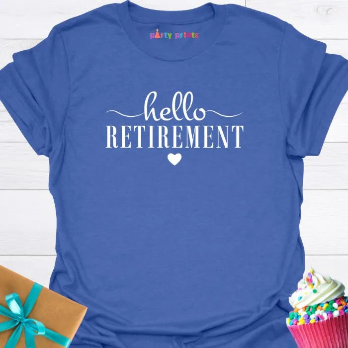 Hello Retirement Heart T-Shirt