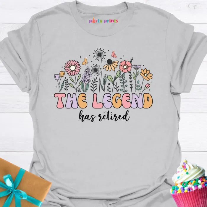 The Legend Has Retired Wildflowers T-Shirt