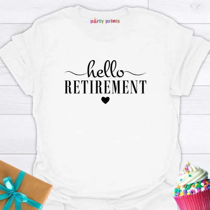 Hello Retirement Heart T-Shirt