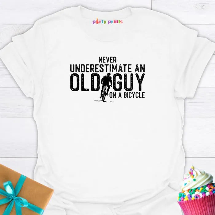 Never Underestimate an Old Guy on a Bicycle T-Shirt