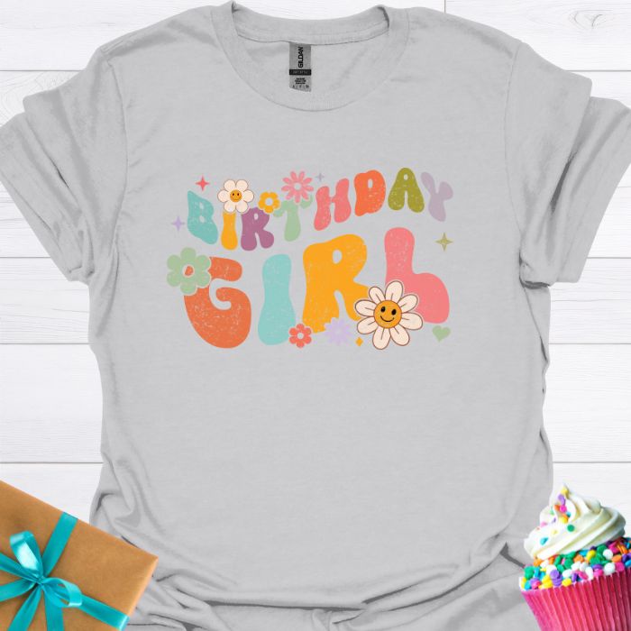 Birthday Girl Retro T-shirt