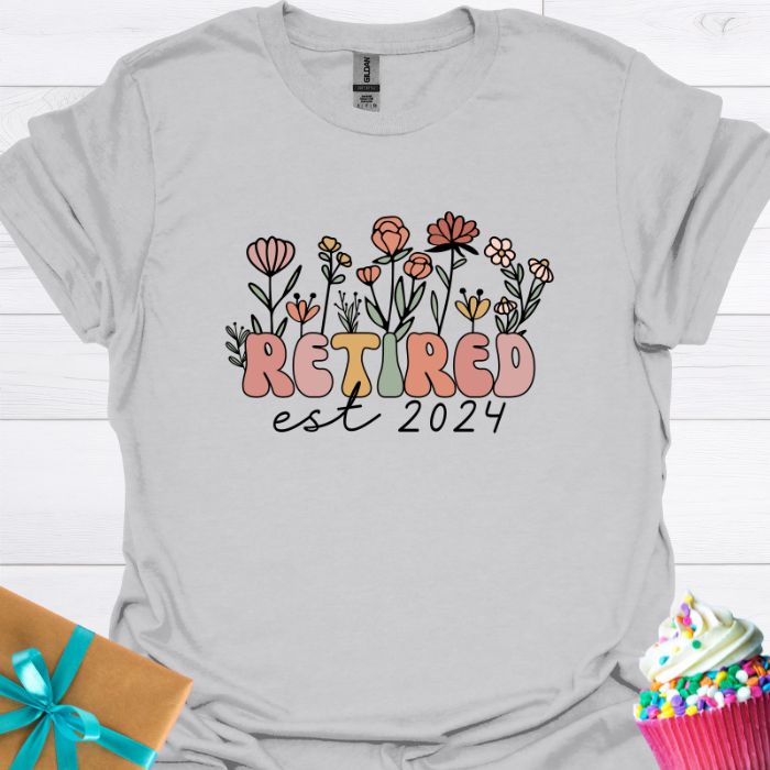 Retired Est 2024 T-shirt