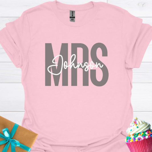 Mrs. Personalized T-shirt