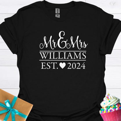 Mr & Mrs. Personalized T-shirt
