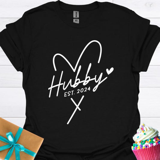 Hubby Est. 2024 T-shirt