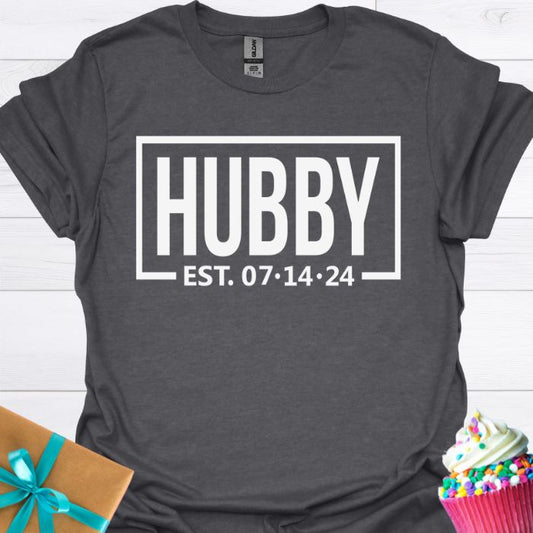 Hubby Personalized Date T-shirt