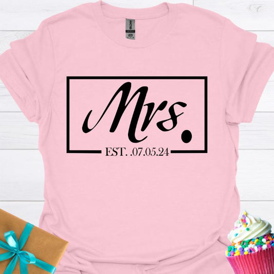 Mrs. Personalized T-shirt