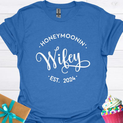 Honeymoonin' Wifey Est. 2024 T-shirt