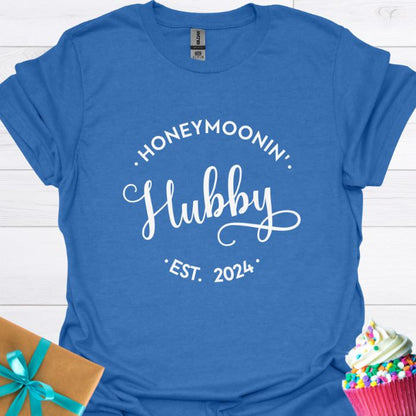 Honeymoonin' Hubby Est. 2024 T-shirt