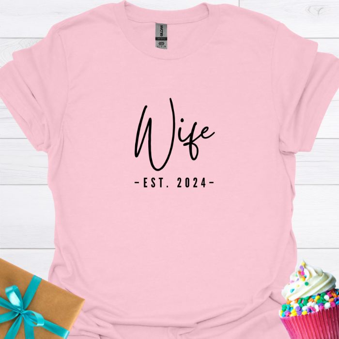 Wife Est. 2024 T-shirt