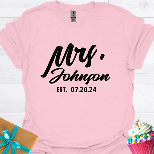 Mrs. Personalized T-shirt
