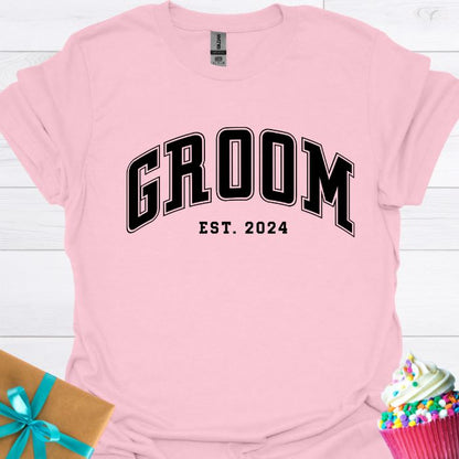 Groom Est. 2024 T-shirt