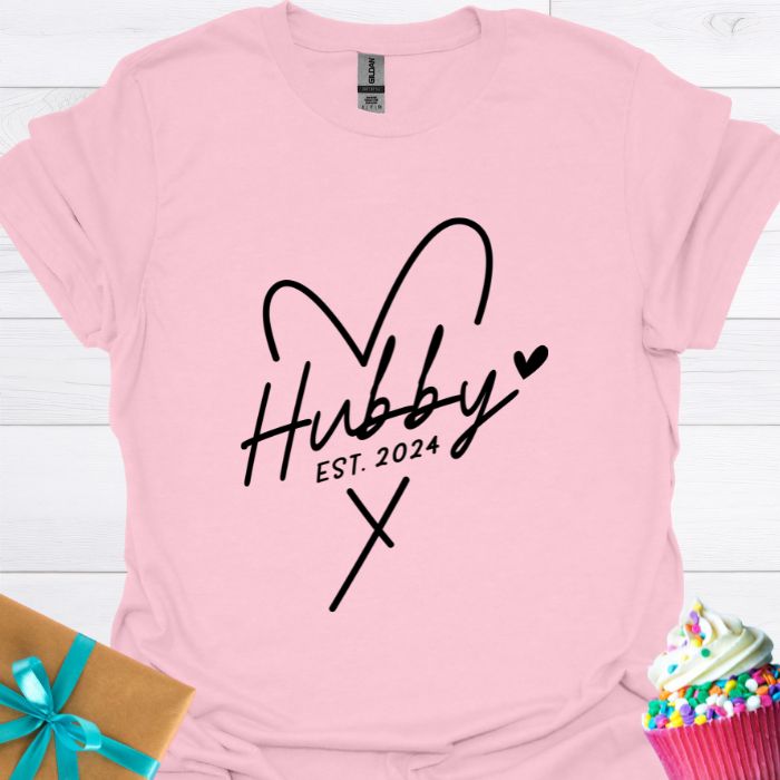 Hubby Est. 2024 T-shirt