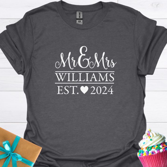 Mr & Mrs. Personalized T-shirt
